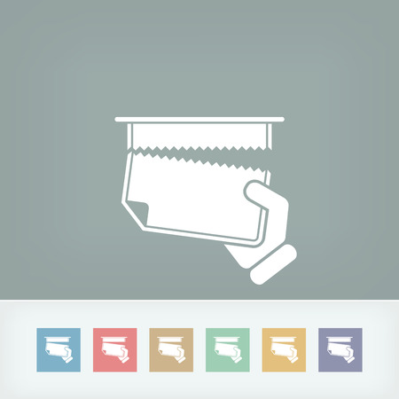 Snatch sheet paperのイラスト素材