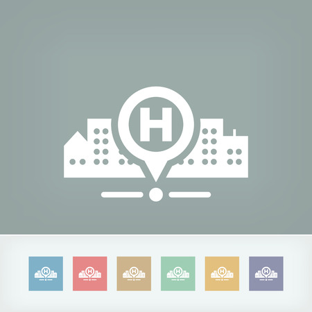 Hospital locationのイラスト素材