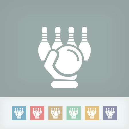 Bowling iconのイラスト素材
