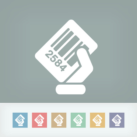 Barcode labelのイラスト素材
