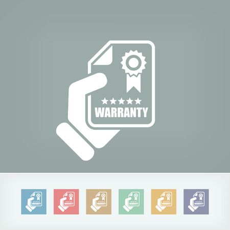Warranty iconのイラスト素材