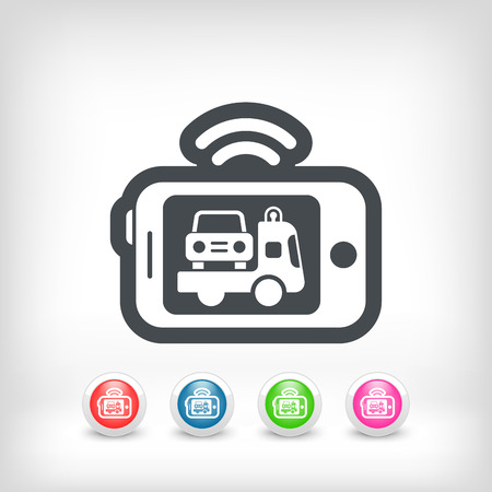 Mobile car assistanceのイラスト素材