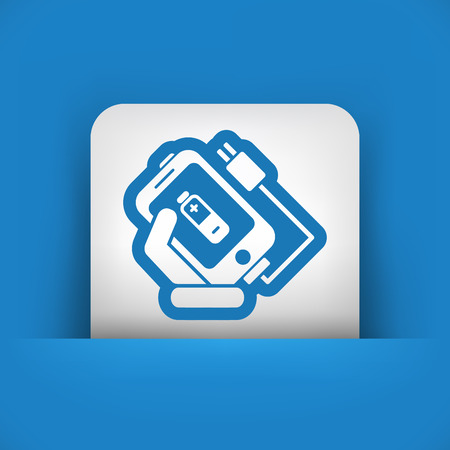 Phone charge iconのイラスト素材