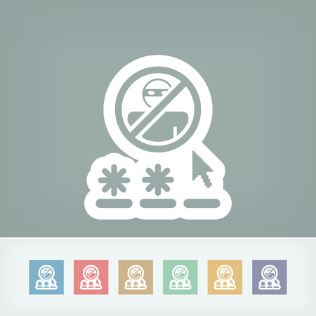 Password access concept のイラスト素材