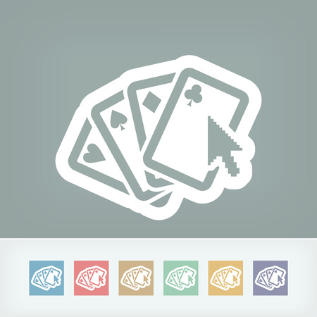 Poker game iconのイラスト素材