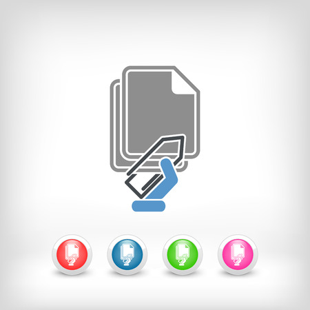 Paper clip iconのイラスト素材