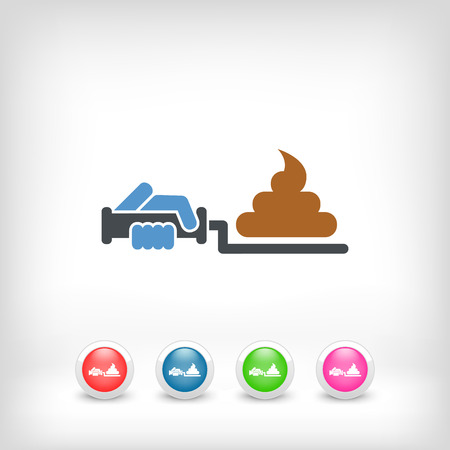 Excrement removalのイラスト素材