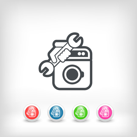 Washer assistanceのイラスト素材