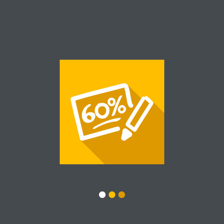 Discount label iconのイラスト素材