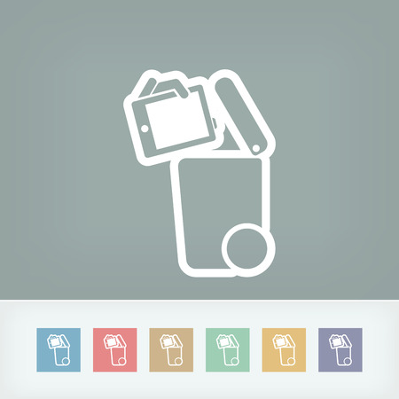 Separate waste collection iconのイラスト素材