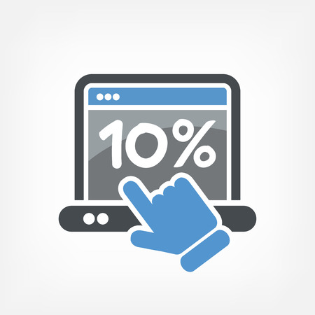 Discount label iconのイラスト素材