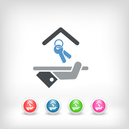 Hotel icon. Keys.のイラスト素材