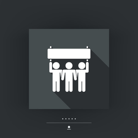 Protest or support groupのイラスト素材