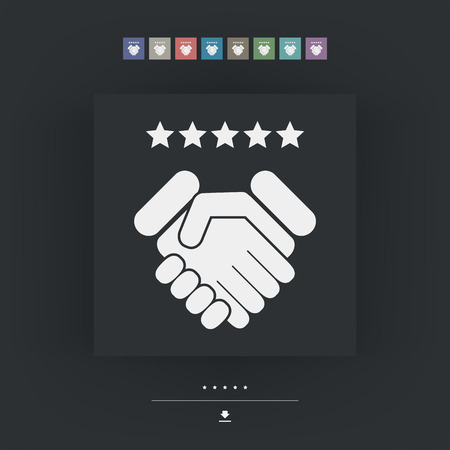 Satisfaction for best service.のイラスト素材