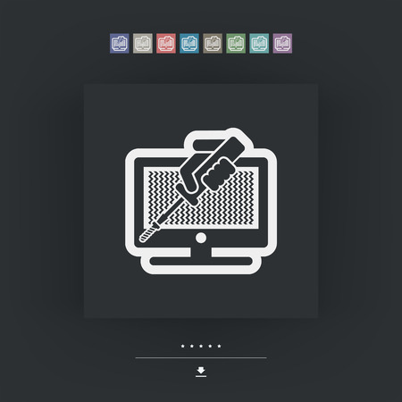 Tv assistanceのイラスト素材