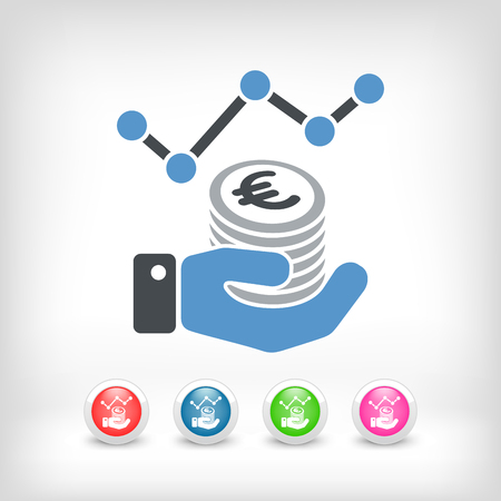 Financial statistics - Euroのイラスト素材