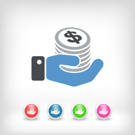 Financial icon - Dollarsのイラスト素材