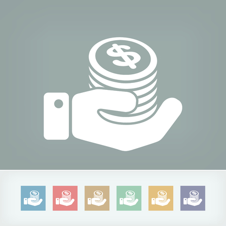 Financial icon - Dollarsのイラスト素材