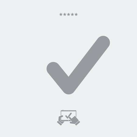 Check single flat iconのイラスト素材