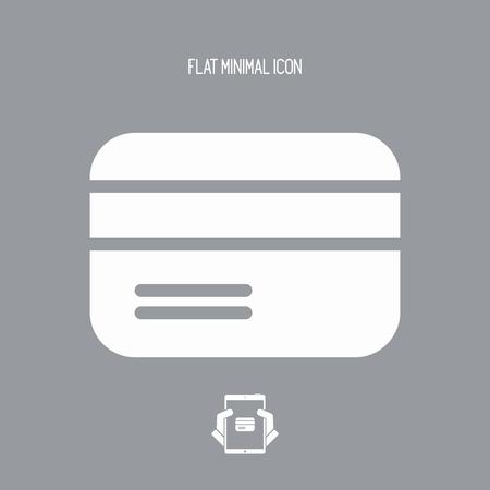 Credit card - Minimal vector iconのイラスト素材