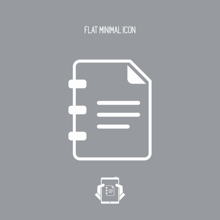 Document text - Minimal vector iconのイラスト素材