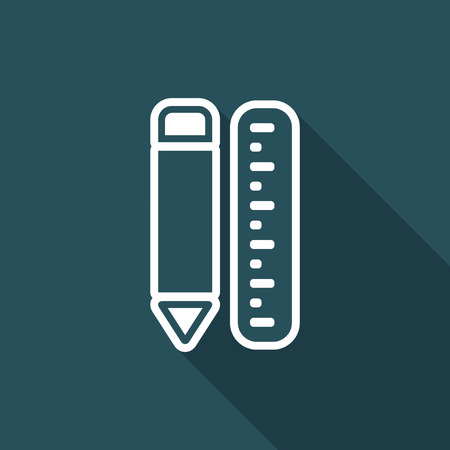Vector illustration of single isolated design tools iconのイラスト素材