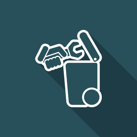 Separate waste collection iconのイラスト素材
