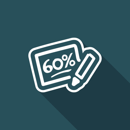 Discount label iconのイラスト素材