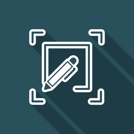 Personalized services flat iconのイラスト素材