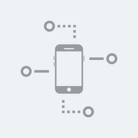 Flat and isolated vector illustration icon with minimal and modern designのイラスト素材