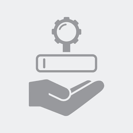 Flat and isolated vector illustration icon with minimal and modern designのイラスト素材