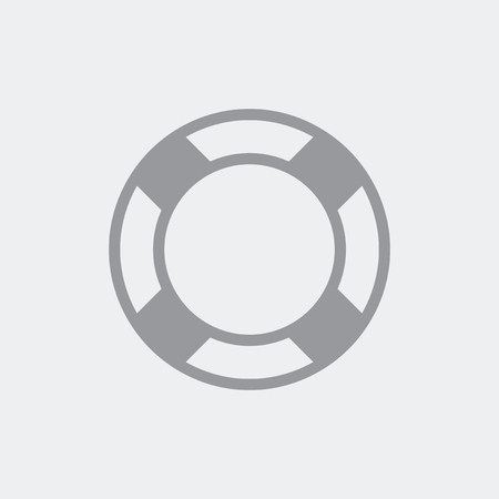 Lifebuoy as a symbol of the warranty, assistance or protection conceptのイラスト素材
