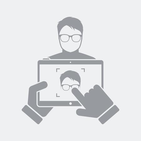 Flat and isolated vector illustration icon with minimal and modern designのイラスト素材