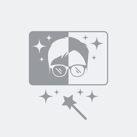 Flat and isolated vector illustration icon with minimal and modern designのイラスト素材