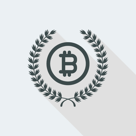 Flat and isolated vector illustration icon with minimal modern design and long shadowのイラスト素材