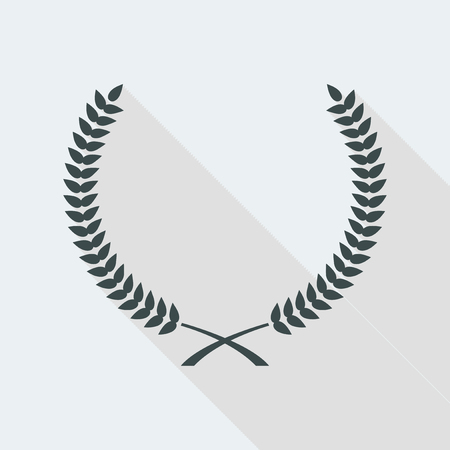 Flat and isolated vector illustration icon with minimal modern design and long shadowのイラスト素材