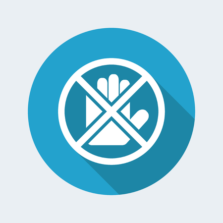 Flat and isolated vector illustration icon with minimal modern design and long shadowのイラスト素材