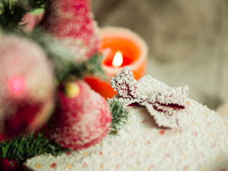 Vintage Christmas Ornament Backgroundの写真素材