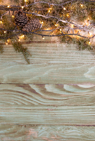 Christmas decoration over grunge backgroundの写真素材