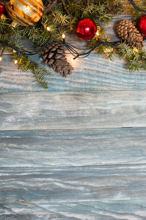 Christmas fir tree with copyspaceの写真素材