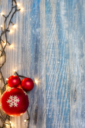 christmas background with beautiful decorationの写真素材