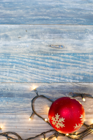 christmas background with beautiful decorationの写真素材