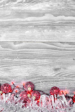 christmas background with beautiful decorationの写真素材