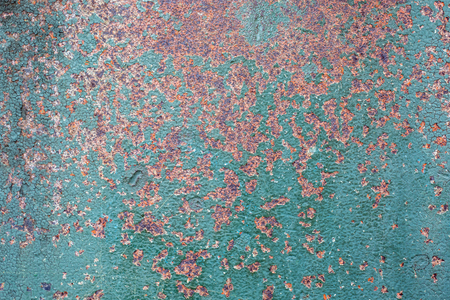 grunge chipped paint rusty textured metal backgroundの写真素材