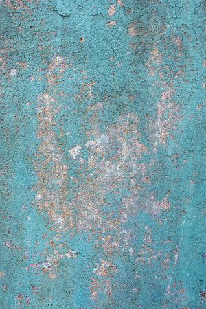 grunge chipped paint rusty textured metal backgroundの写真素材