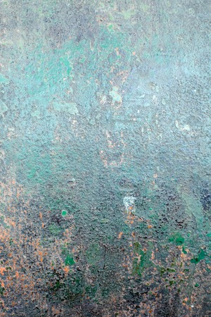 grunge chipped paint rusty textured metal backgroundの写真素材