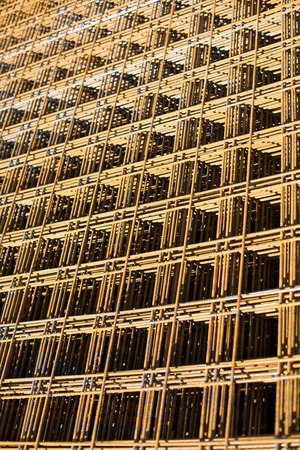 Reinforcing steel bars for building armatureの写真素材