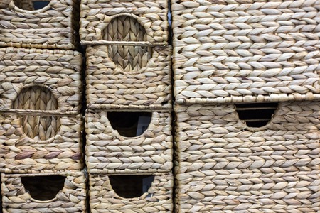 Wicker basket textureの写真素材