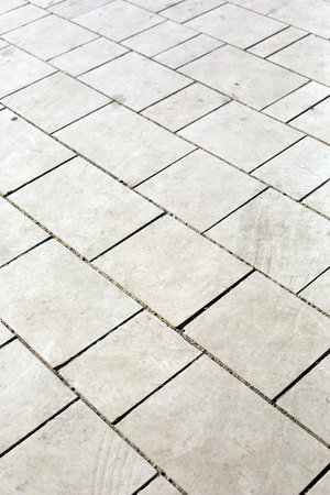 A gray concrete pavement texture.の写真素材