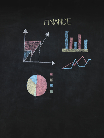 Financial graphs analysisの写真素材